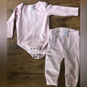 Hanna Andersson Baby girl long sleeve bodysuit outfit
